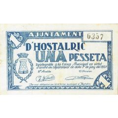 1 Peseta Hostalric