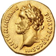Aureus - Antoninus Pius P P TR P COS III