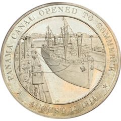 Medal - History of the United States Panama Canal Open to Commerce