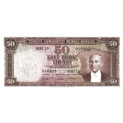 50 Lira Orange reverse