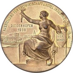 Award medal - Exposition of the Restaurant and Hotel Industry Thionville / Diedenhofen