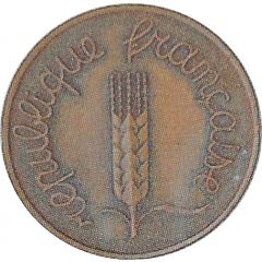 2 centimes Epi Epreuve en bronze, grand module