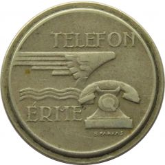 Telephone Token - Telefon Érme Copper-nickel