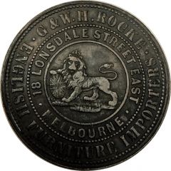 1 Penny - Rocke, G. and W. H. Melbourne, Victoria