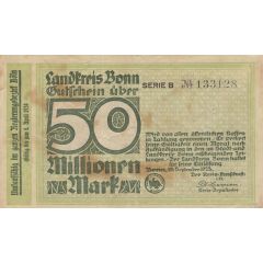 50 000 000 Mark Landkreis Bonn