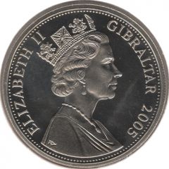 1 Crown - Elizabeth II HMS Agamemnon at Calvi
