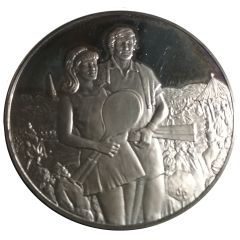 Medallion - Postmasters Centenary of Wimbledon Lawn Tennis Championships