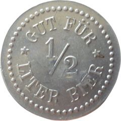 1/2 Liter Bier Countermarked `D.R.P.a.`