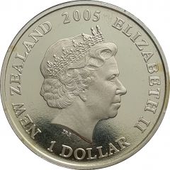 1 Dollar - Elizabeth II 4th Portrait, 90th Anniversary ANZAC