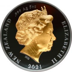 10 Dollars - Elizabeth II 4th Portrait - Kiwi, Silver Proof