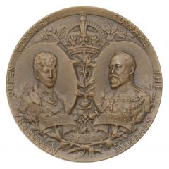 Medal - Edward VII Coronation, Paris, bronze, 39mm