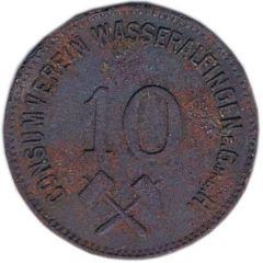 10 Pfennig Consumverein Wasseralfingen