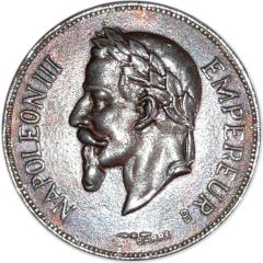 Replica - 5 Francs - Napoleon III replica of KM# 799