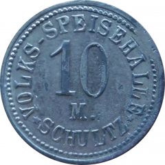 10 Pfennig - Volks Speisehalle M. Schultz Leipzig