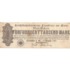 500 000 Mark Reichsbahndirektion