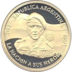 5 Pesos 25th Anniversary of the South Atlantic War