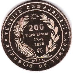 200 Lira Grand Hagia Sophia Mosque