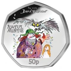 50 Pence - Elizabeth II Awful Auntie, Silver Proof