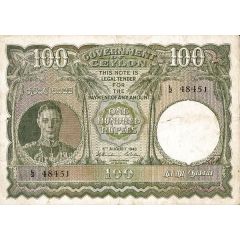 100 Rupees - George VI