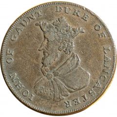 1/2 Penny Lancashire - Lancaster / John of Gaunt