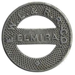 1 Fare - Elmira Water, Light, and Railroad Company Elmira, New York