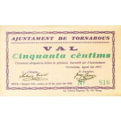 50 Céntimos Tornabous