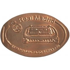 Elongated coin - Real Madrid Santiago Bernabéu Stadium
