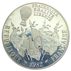 10 Francs Leon Gambetta, Silver Piedfort Issue