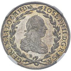 20 Kreuzers - Joseph II, as co-ruler Körmöcbánya/Kremnitz