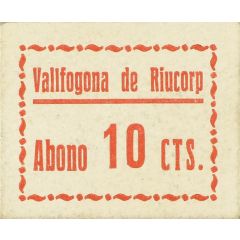 10 Céntimos Vallfogona de Riucorp