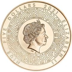 5 Dollars - Elizabeth II Microprocessor