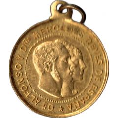 Medal - The kings of Spain and the Universal Exposition of Paris