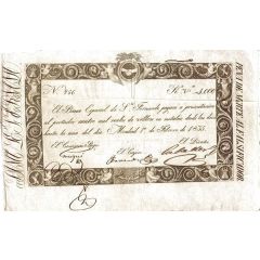 4000 Reales de Vellón Banco Español de San Fernando