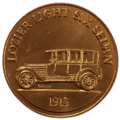Franklin Mint - Collection of Antique Car Coins - Series 1 Lozier Light Six Sedan