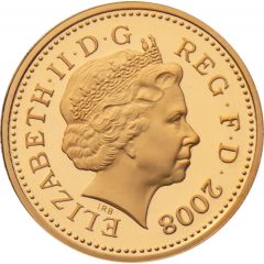 1 Pound - Elizabeth II Scottish Lion, Gold Proof