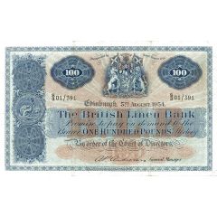 100 Pounds British Linen Bank