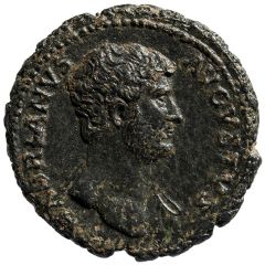 Dupondius or As - Hadrian CLEMENTIA AVG COS III P P S C, Clementia