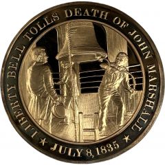 Medal - History of the United States Liberty Bell Tolls Death of John Marshall