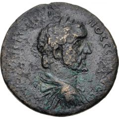 Æ33 - Antonius Pius ΚΕΡΑϹΟΥΝΤΙ[ΩΝ ΕΤΟΥϹ Γq