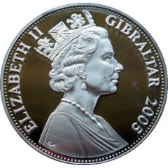 5 Pounds - Elizabeth II Three warships - Breaking the line