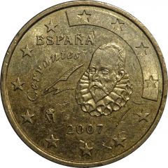 50 Euro Cents 1st type, 2nd map