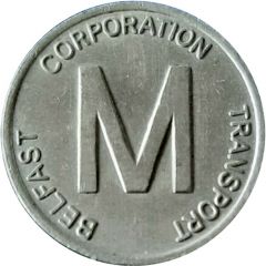 Token - Belfast Corporation Transport M, Round