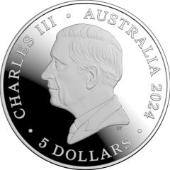 5 Dollars - Charles III 1st Portrait - Australian Olympic Team