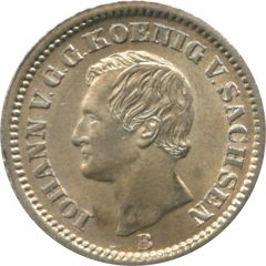 1 Neugroschen / 10 Pfennige - John