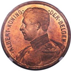 100 Francs - Albert I Dutch text, Pattern