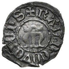 1/4 Denier `Angevine` - Rudolph of Coucy