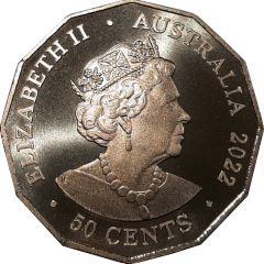 50 Cents - Elizabeth II 6th Portrait - Christmas Beetle - Christmas 2022