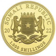1000 Shilling Elephant, Gold