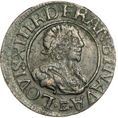 Double Tournois - Louis XIII Tours mint, 18th type