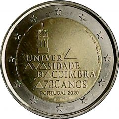 2 Euros 730 years of the University of Coimbra